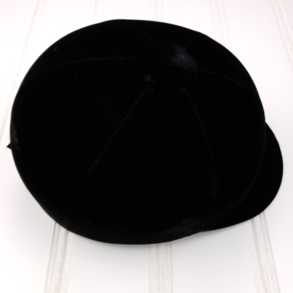 Black Velvet Riding Hat - Picture 3 of 8